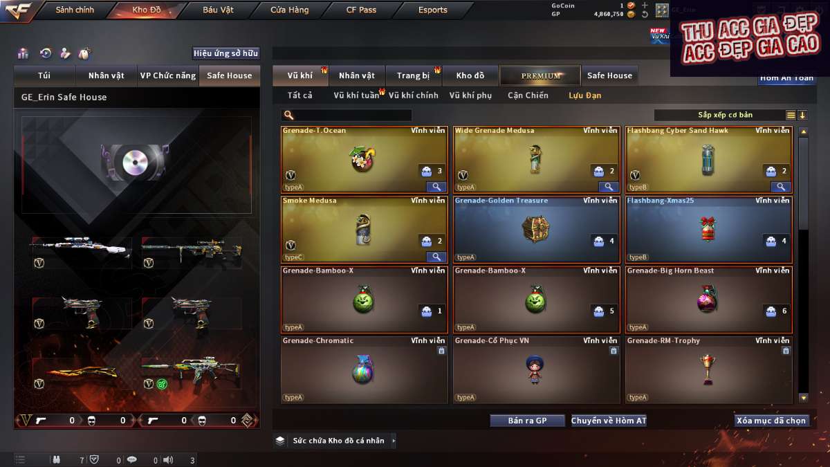 shop acc cf uy tin gia re